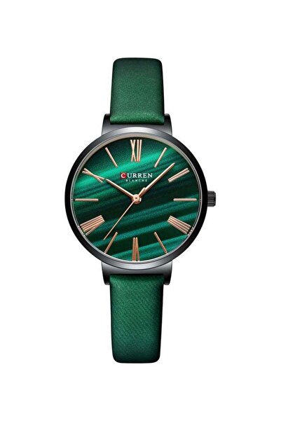 Curren Women's Water Resistant Analog Watch J-4818GR - 32 mm - Green