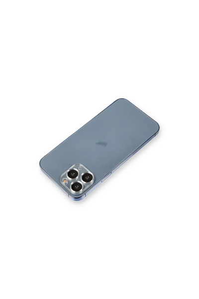 eco port زجاج حماية معدني لعدسة الكاميرا لهاتف آيفون 11 برو ماكس - فضي