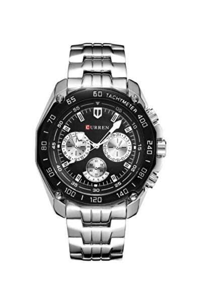 Curren ساعة كرونوغراف رجالية من الفولاذ المقاوم للصدأ SW0098