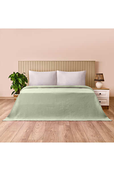 KUT FLY سرير بيكيه مزدوج ناعم - أخضر - 200x220 سم