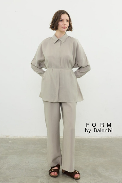 Balenbi Robası Sewing Detailed Hijab Women's Oversize Tnsel Set 1174 – Form S...