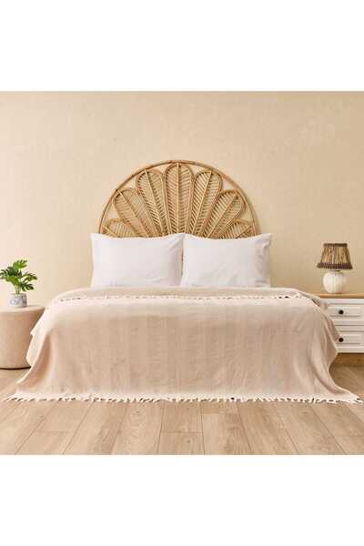 KUT FLY Soft Econo Double Bedspread - Beige / Ecru - 200X220 cm