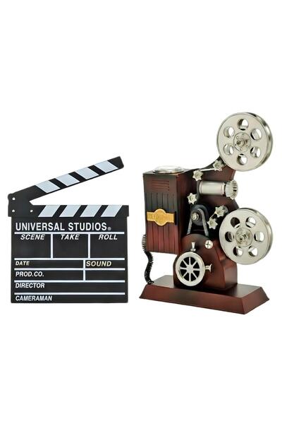 Sarego Movie Machine Music Box Writable Clapper Set of 2 Vintage Cinemascope ...