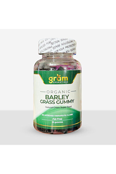 GramFit GRAM ESSENTIALS ORGANIC BARLEY GUMMY NATURAL GREEN SUPER FOOD
