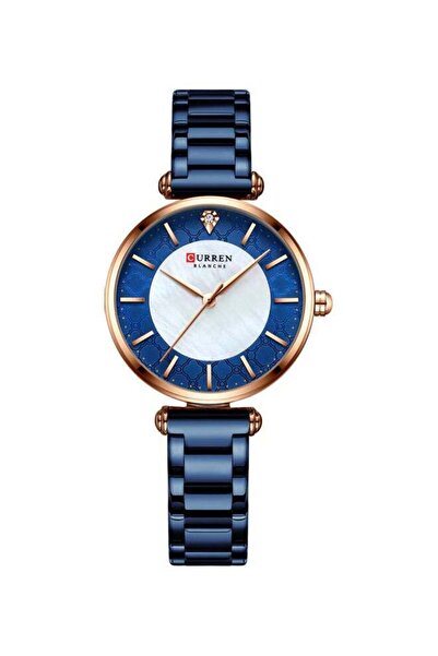 Curren Women's Quartz Watch With Stainless Steel Strap - 31 mm - Blue