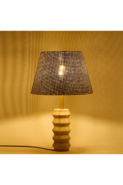 MATMEL Meya Straw Hat Travertine Lampshade - Brown