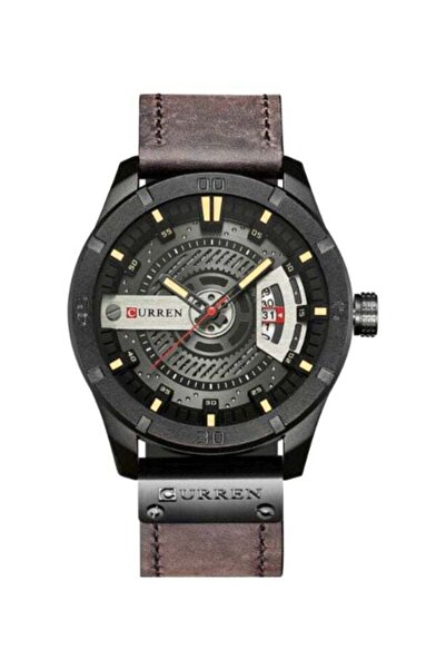 Curren men Water Resistant Analog Watch 8301 - 47 mm - Brown