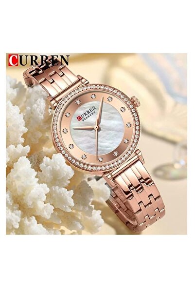 Curren 9087 Original Brand Stainless Steel Band Wrist Watch For Women With Box