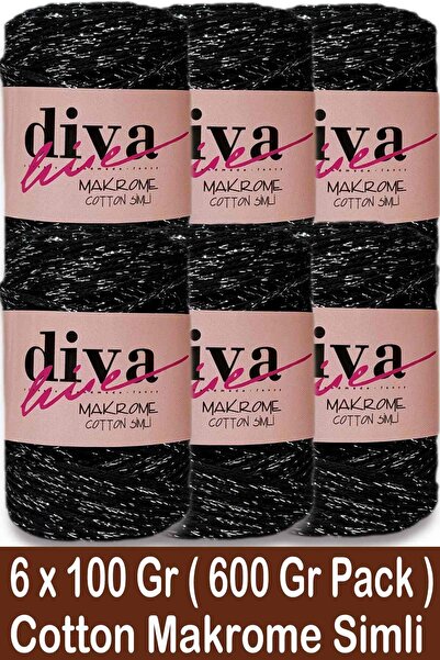 Diva İplik Diva Makrome Cotton Simli 2111g (Pack of 6)