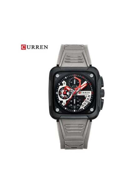 Curren watch 8461 Chronograph Square Quartz Luxury Watches for Men