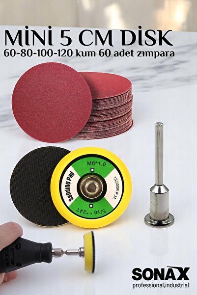 Creatividad Solutions Pimli Mini Cırt Zımpara Taban Seti Gravür Ve Matkap Uyu...