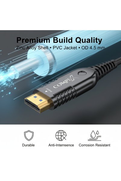 Compix HDMI 2.0 Fiber Optic Cable 10m