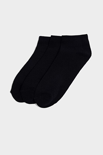 DeFacto Women's 3-Piece Bamboo Booties Socks G3556Axns