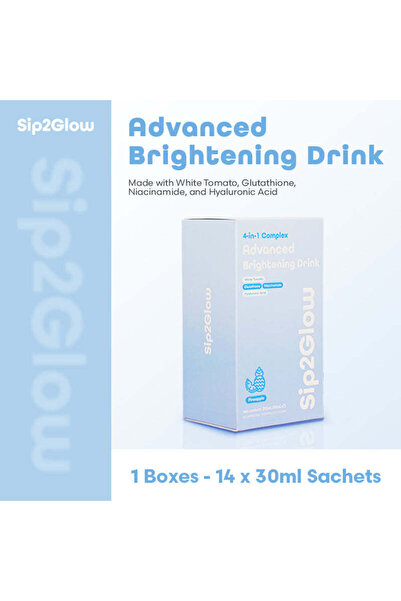 sip2glow مشروب سيب تو جلو لتفتيح البشرة، حمض الهيالورونيك الكوري، نياسيناميد،...