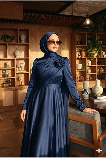 Modarana Alaz Saten Gül Abiye