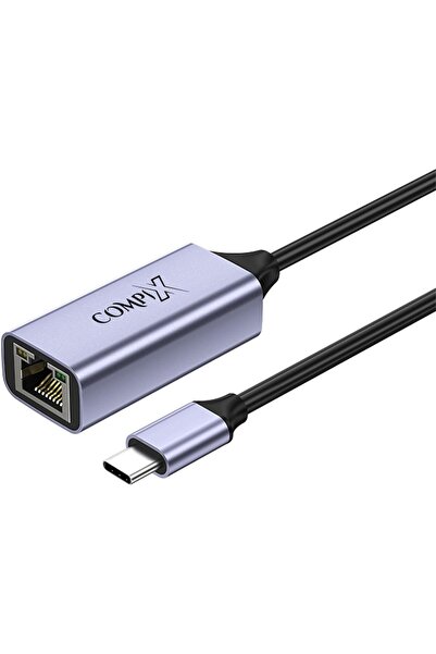 Compix محول إيثرنت جيجابت من النوع C بسرعة 3.0 (RJ45 LAN) - مصنوع من سبائك ال...