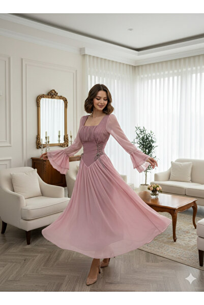 Dora Fashion pink evening dress