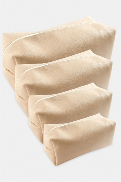 ZERO LAND حقيبة مكياج STOROZAL مكونة من 4 قطع مع حامل يدوي (63900) - Yruağzı