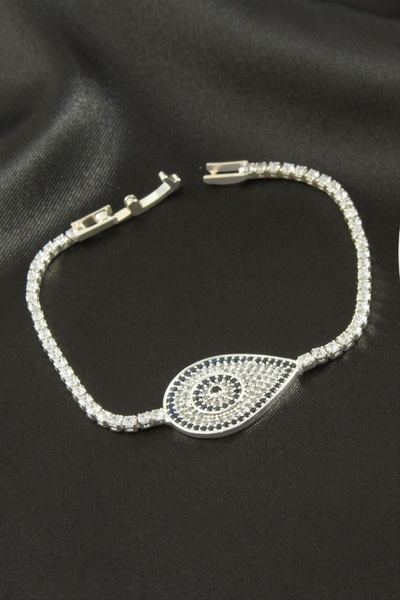 ZERO LAND سوار أطفال بيضاوي الشكل من حجر الزركون من STOROZAL مقاس 16 سم - (62...