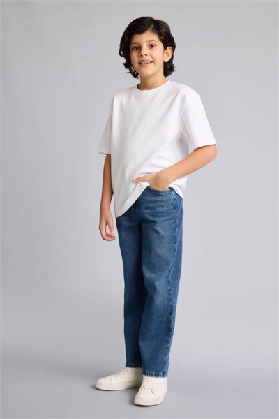 DeFacto Straıght Fıt Düz Paça Jean Pantolon Erkek Çocuk F9953A826SP