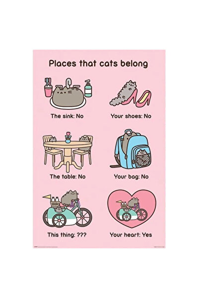 Pyramid International Maxi Poster Pusheen Places Cats Belong