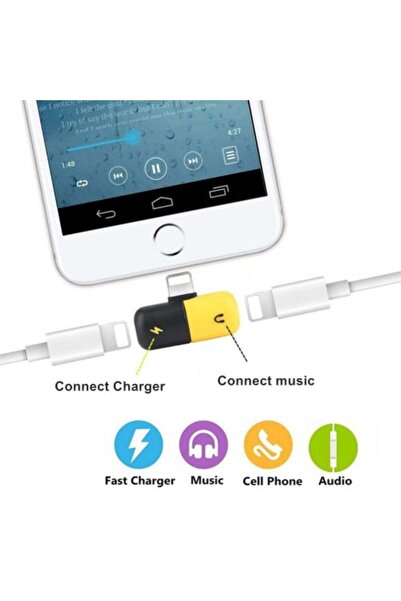 Other محول آيفون إلى سماعة رأس وشاحن