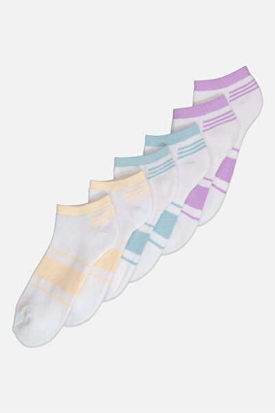 CLARKS Women 6 Pairs Brand Logo Ankle Socks, Multicolor