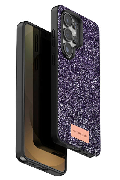 ONEGIF غطاء STOROZAL Galaxy S26 فائق السطوع بلون فضي - (74528) أرجواني غامق