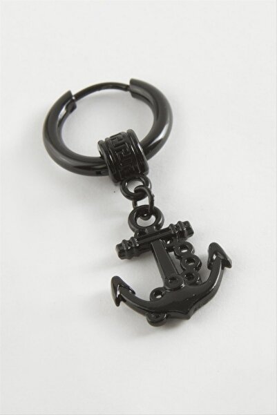 ZERO LAND أقراط ستوروزال للرجال من الفولاذ (71042) - أسود