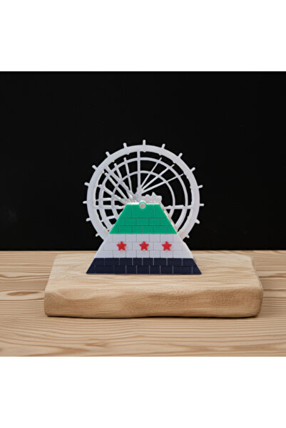 Other Famous Hama Waterwheel Model in Syrian Flag Colors