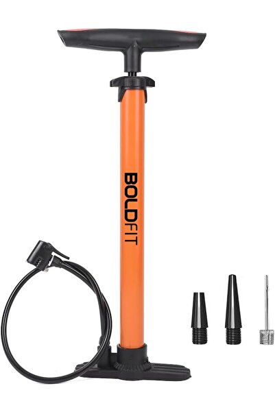 BOLDFIT مضخة هواء عالية الضغط للدراجات الهوائية، وكرات القدم، والبالونات، وإط...
