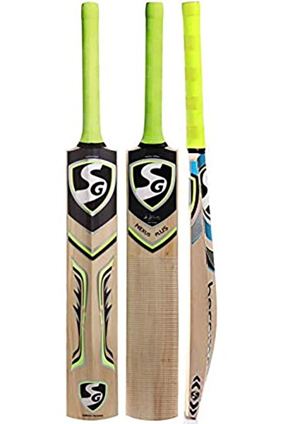 SG Nexus Plus Kashmir Willow Cricket Bat Size 5 for Leather Ball Cricket