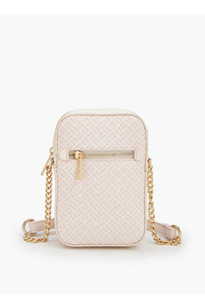 Flora Bella by Shoexpress Monogram Print Crossbody Bag with Zip Closure