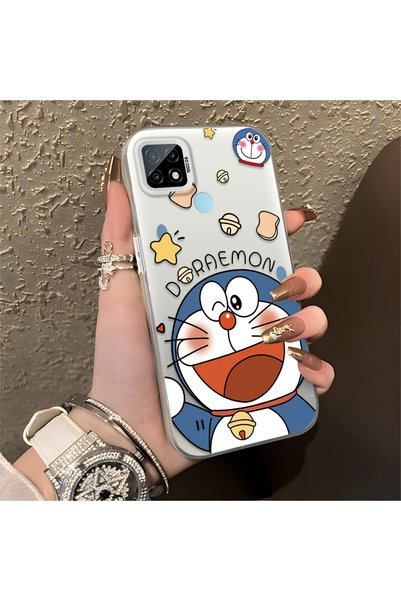 CASEVIBE حافظة هاتف عالية الجودة متوافقة مع Realme C21، تصميم كرتوني فاخر وعصري