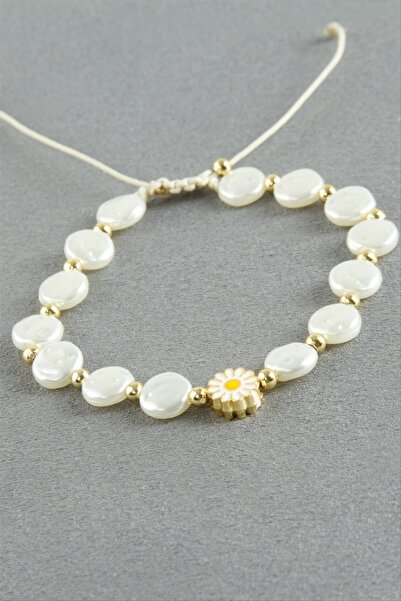 ZERO LAND Storozal Daisy Round Pearl Bracelet (74851) - White