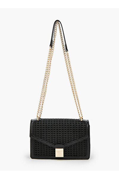 Flora Bella by Shoexpress Textured Crossbody Bag with Chain Strap
