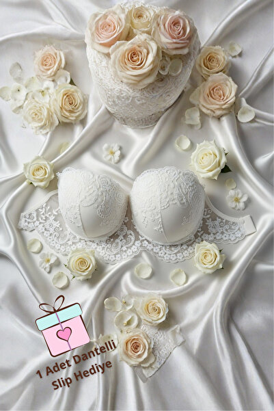 big mama Luxury Lace Bridal Bra - Strapless Underwear Set for Brides - Weddin...