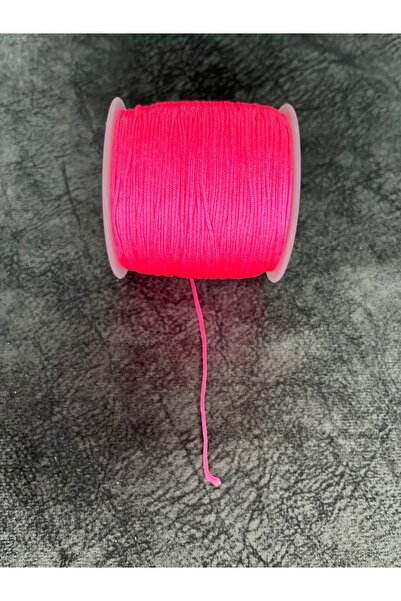 Mos Tespih 5 Metre 0.80mm Neon Pembe Paraşüt İpi Bileklik Örgü İpi