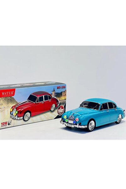 Tastech NOSTALJİK ARABA GÖRÜNÜMLÜ BLUETOOTH HOPARLÖR SD KART USB FM RADYOLU Ş...