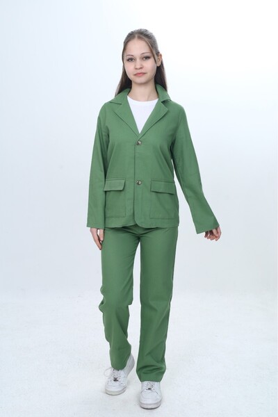 Toontoy Κοριτσίστικο Σετ 3 τεμαχίων: Κλασικό Μπλέιζερ Μπουφάν - Μπλουζάκι με ...