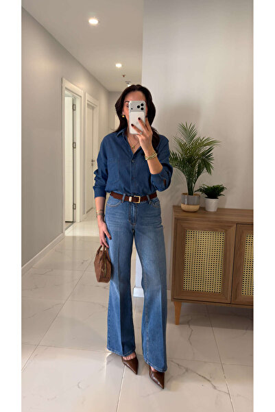 BİRCANÇİL Jetro Blue Wide Leg Jean