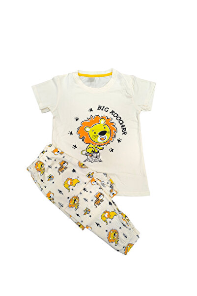 zahider Costum de pijama de vară cu mânecă scurtă pentru băieți, 95% bumbac, ...