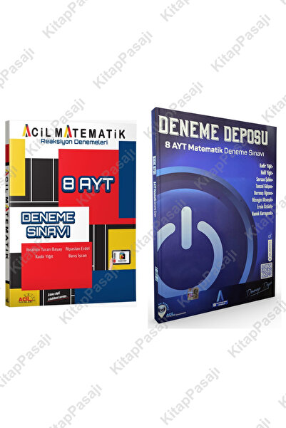 Acil Yayınları Deneme Deposu AYT 8li Matematik Branş Denemeleri ve Acil AYT M...