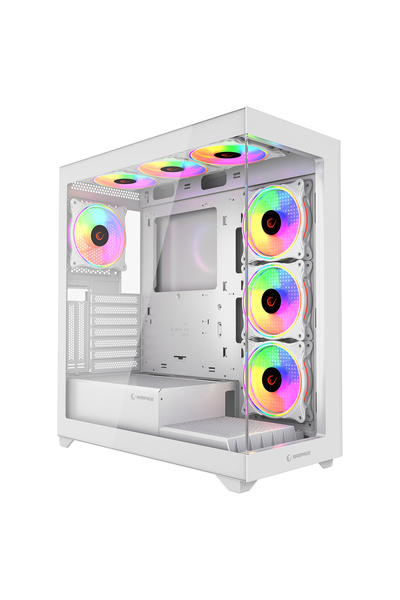 Rampage HYDRA V3 WHITE 750W 80+ BRONZE Beyaz 7*12cm RGB Fan ATX Mid-T Oyuncu ...