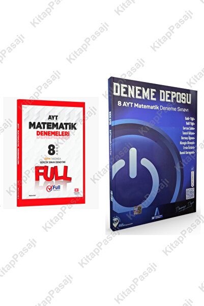 Acil Yayınları Deneme Deposu AYT 8 li Matematik Branş Denemeleri ve Full Mate...