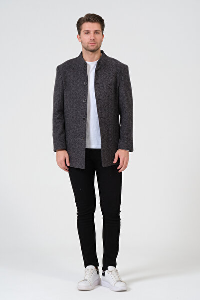 VALUE FASHION Erkek Slim Fit Kaşe Kaban, Ceket, Mont