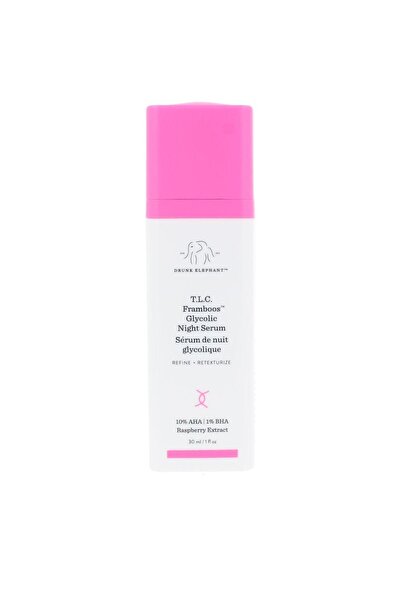 Drunk Elephant T.L.C. FRAMBOOS GLYCOLIC night facial serum with exfoliating e...