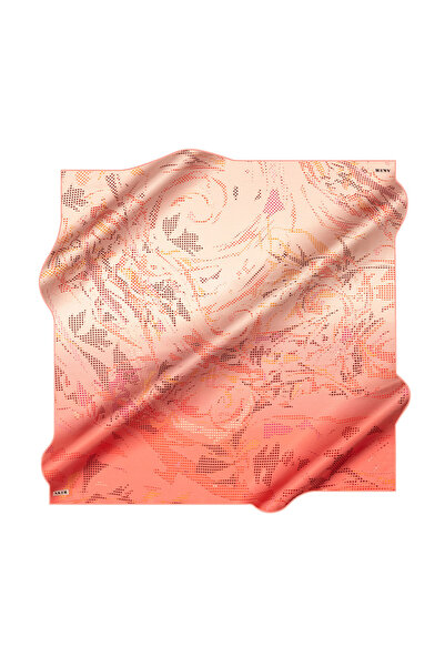 Aker Pink 90X90 Silk Crepe Satin Scarf