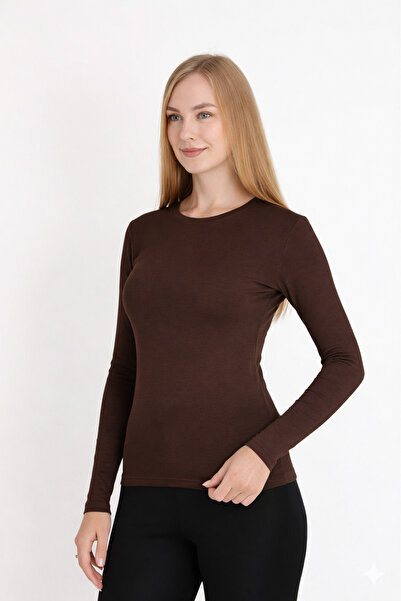 MissKATRE Women's Long Sleeve Coffee Body Suit