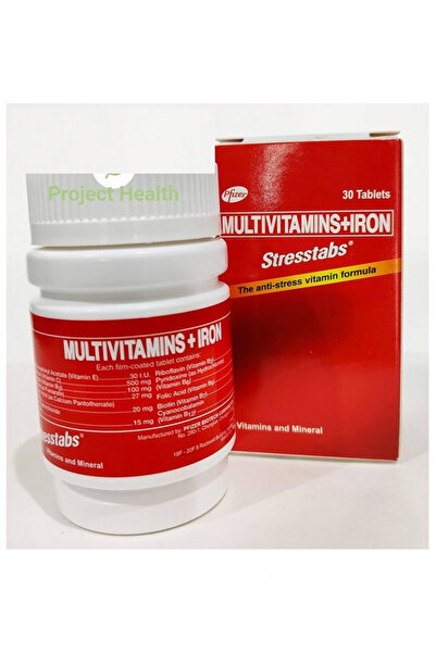 Stresstabs فيتامينات ستريستاب المتعددة مع الحديد لدعم التغذية اليومية